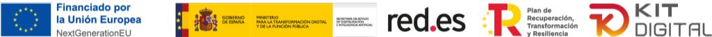 Kit Digital Financiado por la Unión Europea, NextGenerationEU, Gobierno de España, red.es